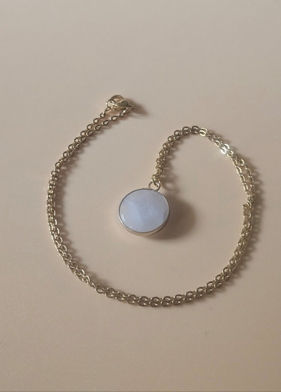 Gold & Quartz Fauceted Necklace